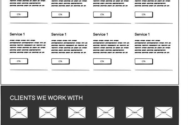 wireframes desktop Home