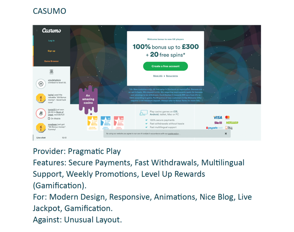competitor review casumo